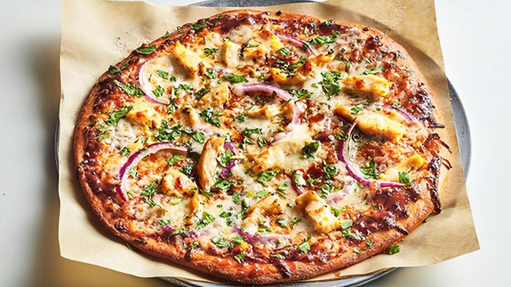 Bbq Chicken · The BBQ Chicken: Zesty house-made BBQ sauce, melted mozzarella cheese, with red onions, cilantro, topped with grilled chicken.. Download the Your Pie Rewards App to earn free pizza!.