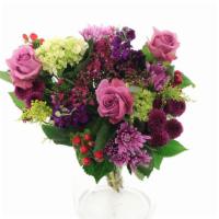 Lavender Bouquet Of Flowers · This bouquet features Lavender Roses, Purple Stock, Lavender Daisies, and more!