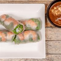 Og Spring Rolls (2 Pieces) · Steamed pork, shrimp, rice vermicelli, lettuce, bean sprouts and shredded mint wrapped in so...