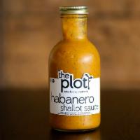 Habanero Shallot Sauce Bottle  · Savory with a little spice, perfect accompaniment to our friend chickën. 
(contains nuts)