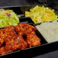 Sweet & Spicy Chicken Plate · Breaded, deep fried then pan fried in sweet & spicy sauce.
