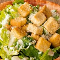 Caesar Salad · Romaine lettuce, croutons, Parmesan, Caesar dressing. Add chicken for an additional charge.