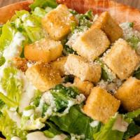 Chicken Salad · Iceberg lettuce, grilled chicken, red onions, mushrooms, mozzarella, tomatoes, cucumbers, pe...