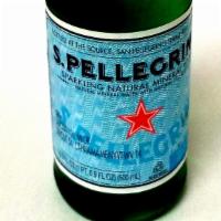 San Pellegrino Sparkling Water · Glass bottle of natural sparkling water