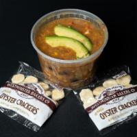 Chicken Tortilla Soup · Hearty goodness from south of the border with chicken, beans, tomatoes, avocado and crunchy ...