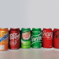 Soda (Can) · Available Can Soda:
Coke, Diet Coke, Coke Zero Sugar, Sprite, Canada Dry Ginger Ale, Dr. Pep...