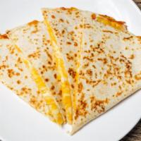 Huge Cheese Quesadilla
 · Cheese, pico de gallo, sour cream.