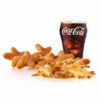 6 Pieces Chicken Stars Combo · Crispy star-shaped chicken nuggets with the choice of dipping sauce.