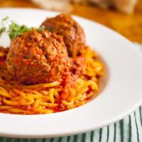 Naughty Pasta · One night max was eating spaghetti with meat sauce and meatballs. Madisen looks over and say...