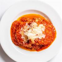 Meat Lover'S Lasagna · Sausage, prosciutto, ground beef, ricotta, mozzarella, parmesan, spinach, mushrooms, Bologne...