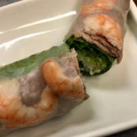 Gói Cuốn · Fresh spring rolls of pork, shrimp, noodles, lettuce with peanut dipping sauce.