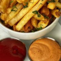 Hand Cut Fries · chipotle aioli

(gluten free)