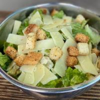 Caesar Salad · Chopped romaine lettuce, sourdough croutons, parmesan cheese, shredded carrots, Caesar dress...
