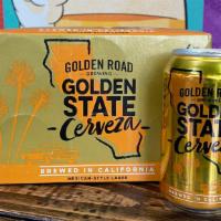 Golden State Cerveza 6 Pack · 4.8% ABV. Mexican style Lager.
