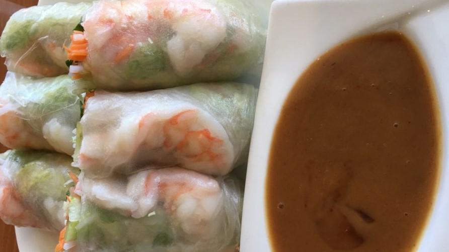 Thai Pepper Roll (Fresh Roll) · Fresh rice wrapped rolls with  tofu, or additional3.00 with shrimp  rice noodles lettuce, carrot, cucumber, mint, cilantro served with homemade peanut sauce.
