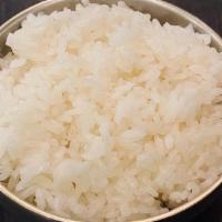 White Rice (흰밥/白米饭) · Steamed white rice. 8 oz. container.