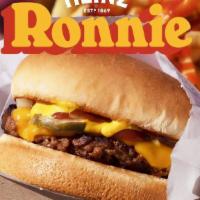 Heinz® Ronnie · Our house-made “Beefy” Patty with American Cheese, Heinz Ketchup & Mustard, Diced Onions, an...