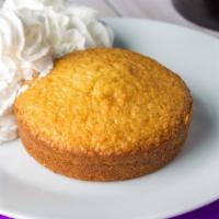 Butter Cake · Buttery butter cake with just the right amount of crispy edge, served with vanilla bean ice ...
