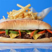 Fatties Grilled Pepper Cheesesteak Combo · Classic 8