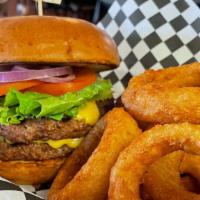 Good Ol’ Fashioned Burger · If it ain't broke don't fix it! Just a really good Angus beef burger or IMPOSSIBLE burger to...