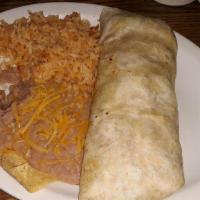 Breakfast Burrito · Sausage and bacon, scrambled with home fry potatoes (onion & bell pepper), with cheddar and ...