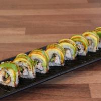 Caterpillar Roll · In: freshwater eel, crab meat. Out: avocado.