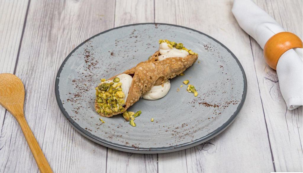 Cannolo Siciliano · Traditional Sicilian pastry shell filled with ricotta and chocolate chip
