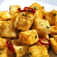 Salt And Pepper Tofu (椒鹽豆腐粒) · Spicy.