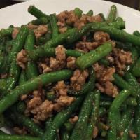 Sauteed Green Beans With Minced Pork (乾煸四季豆) · Spicy.