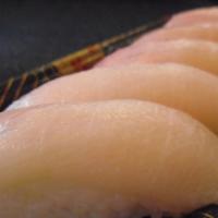 Yellowtail Sushi · 5 pieces.