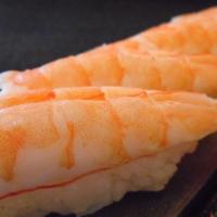 Shrimp Sushi · 5 pieces.