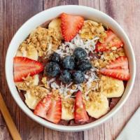 Acai · Add Peanut Butter for an additional charge. Banana, Strawberries, Granola, Coconut