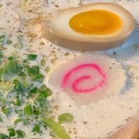Milky Ramen · Milk Broth with Tonkotsu and Shoyu Base. Ramen noodle, chashu, soft boiled egg, green onion,...
