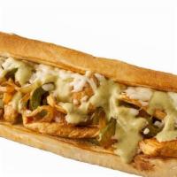 Chicken Philly Sub · Chicken, mushrooms, green peppers, onions, seasonings with mayonnaise and cheese.