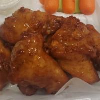 Orange Chicken Wings · Served with carrot,celery and ranch sauce