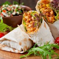 Pollo Burrito · Delicious burrito made with flour tortilla, grilled chicken, rice, beans, and cheese.