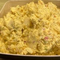 Potato Salad · Homemade vegetarian potato salad with eggs.