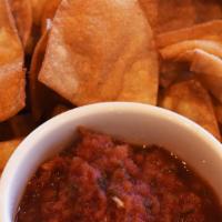 Chips & Salsa · House fried white corn tortilla chips served with fresh salsa.
