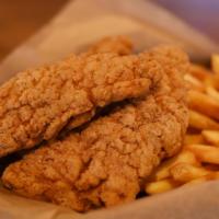 Strips 'N' Chips · Southern style breaded chicken strips with a generous side of crispy fries.