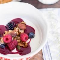 Yogurt With Granola · organic yogurt | jam | homemade granola