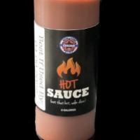 Hot Sauce 16 Oz Bottle · A 16 oz squeezable bottle of our hot sauce.
