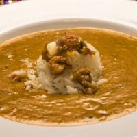 Crawfish Étouffée · Smothered down crawfish tails in a thick roux.