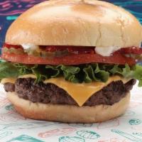 The Og · 6 oz Angus beef patty, Lettuce, Tomatoes, Pickles, American yellow cheese, Ketchup and Mayon...