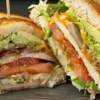 Big Bird · Chargrilled Chicken, Grilled Onion, Avocado, Applewood Bacon, Lettuce &Tomato, Colby/Jack on...