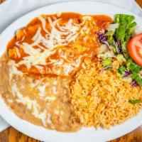 One Chicken Taco  · Include rice and beans.