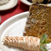 Carrot Cake (Per Slice) · We make this delicious cake here! 