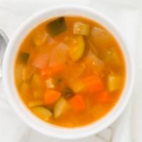 Minestrone · Fresh vegetables soup.