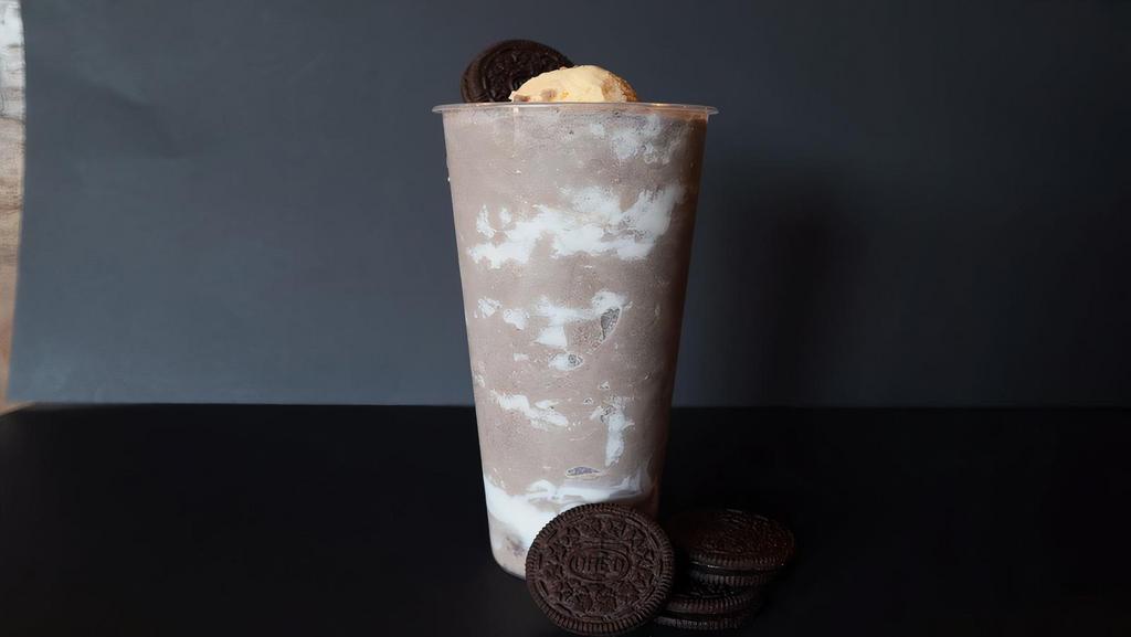 Oreo Ice Cream Shake · Blended Oreo Shake with Vanilla Ice Cream on the Top