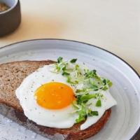2 Organic Eggs + Toast · sourdough toast