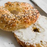 Bagel & Cream Cheese · Option Choice:  Plain Bagel, Everything Bagel, Raisin Cinnamon Bagel, Blue berry Bagel, and ...